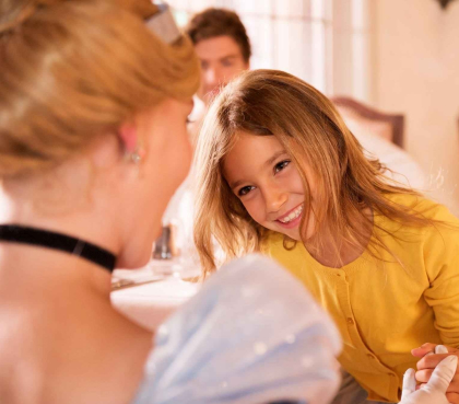 Prinzessinnen treffen im Disneyland