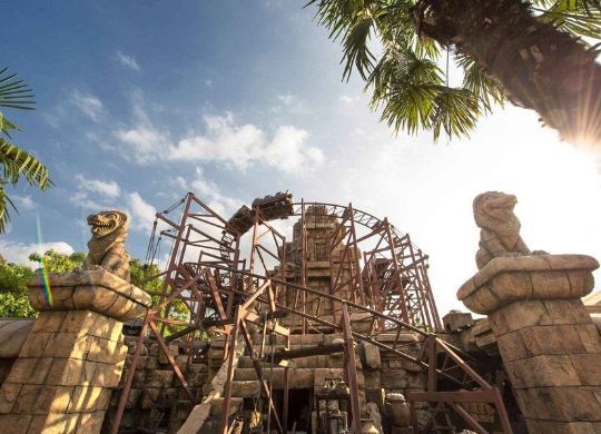 Blitzschnelle Achterbahn Indiana Jones