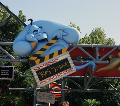 Magischer Eingang Tapis Volants Disneyland