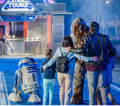 Eingang Star Tours Familienspaß Attraktion Disneyland Paris